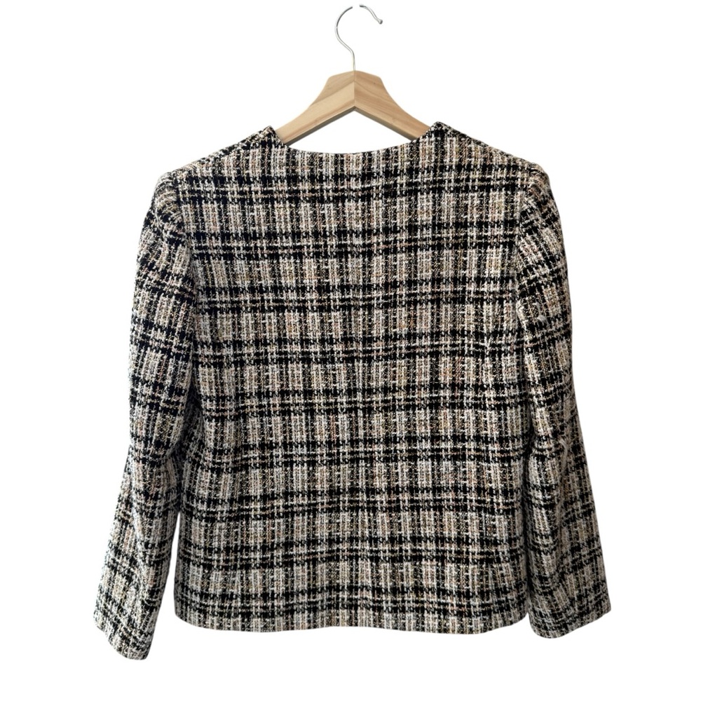 NWOT Babaton Women's Tweed Checkered Blazer - Picture 13 of 16